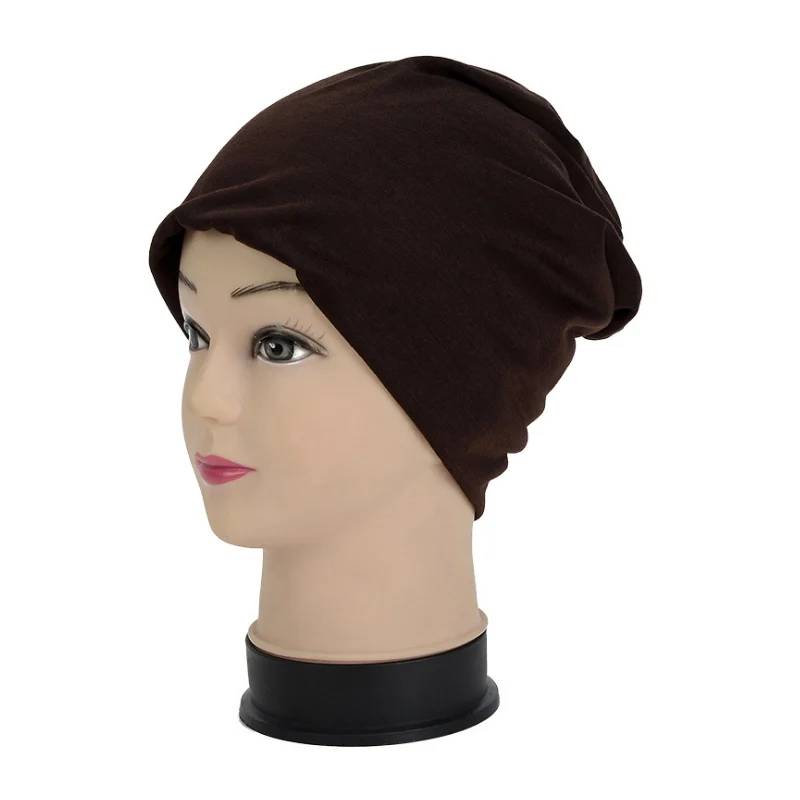 

Korean Unisex Turban Hat Polyester Candy Color Head Set Autumn Winter Men Women Knitted Warm Cap Hip-Hop Knit Beanies TC21