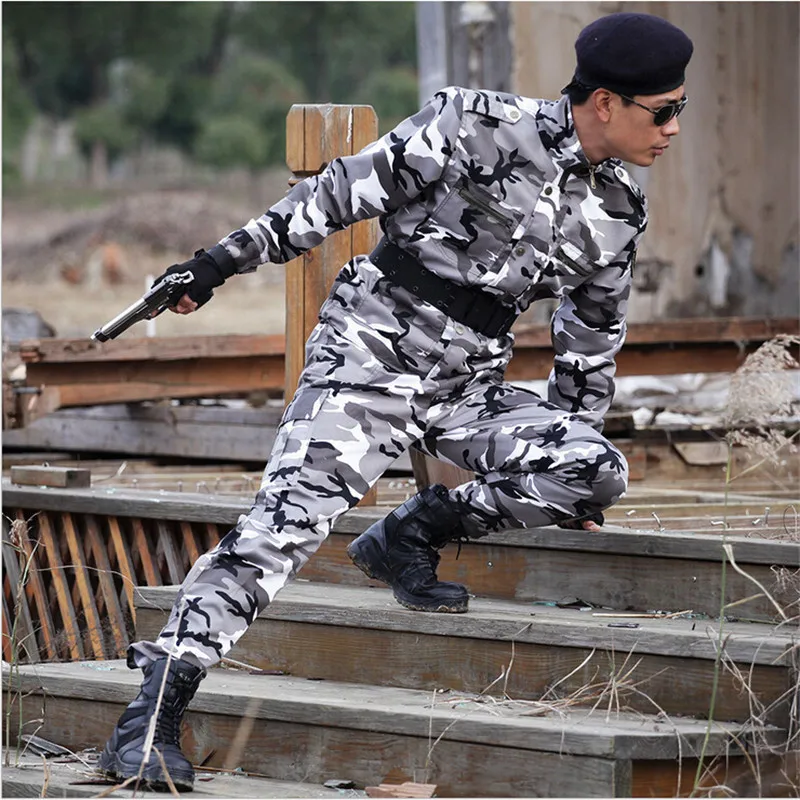 Tactical Ghillie Camouflage Suit Hunting Clothes Army Military Uniform Combat CS Sets (Jacket+Pant )Multicam Plus size | Тематическая