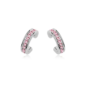 Модные женские серьги-гвоздики с кристаллами Swarovski | Украшения и аксессуары