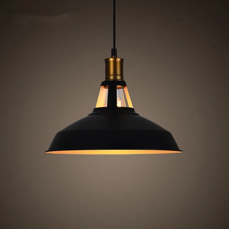 chandelier lamp American country shade single head barbershop retro fashion creative industrial lamps wrought iron dining room | Лампы и