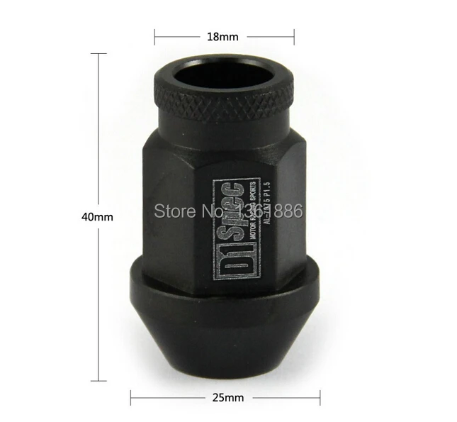 D1 SPEC Wheel Lug Nuts L: 40mm P:12x1.5 7075 Aluminum 20 Pieces/Set | Автомобили и мотоциклы