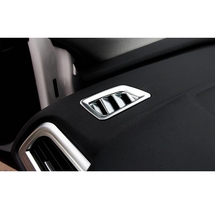 

YAQUICKA 2x Car Interior Front Dashboard Air Outlet Vent Frame Covers Trim Sticker For BMW 1 Series Sedan 2017 New Accessory