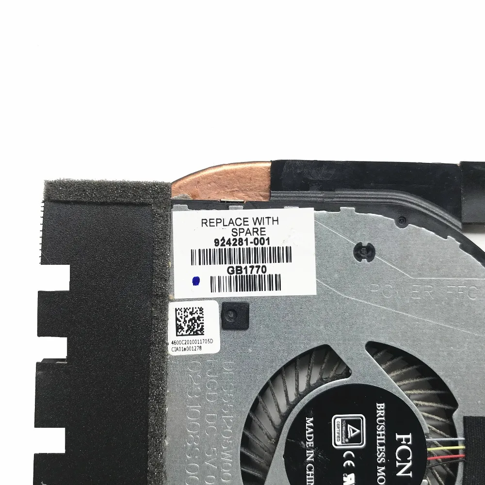 Оригинальный вентилятор охлаждения ЦП для HP Pavilion X360 14-BA 14M-BA 14M-BA011DX 924281-001 936276-001 100%