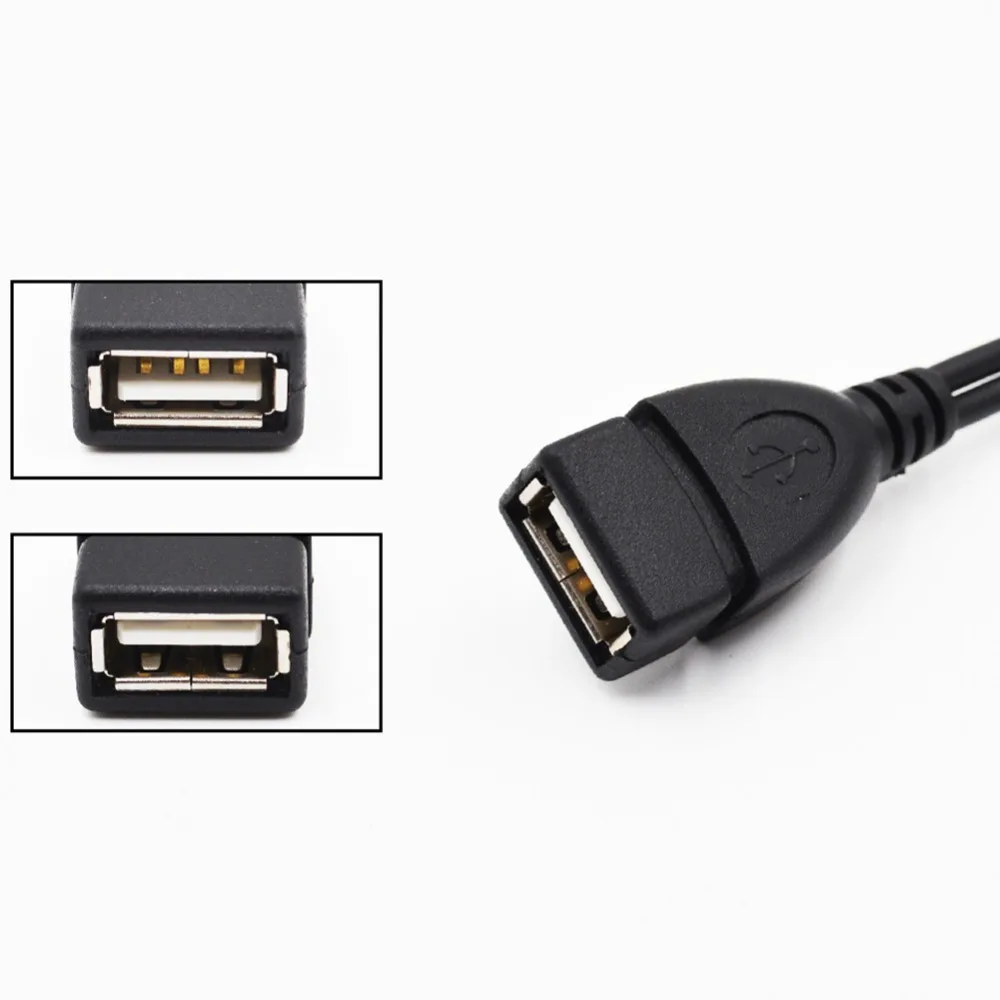 2 в 1 OTG Micro USB Host Power Y сплиттер адаптер к 5 Pin Мужской Женский кабель|Кабели USB| |