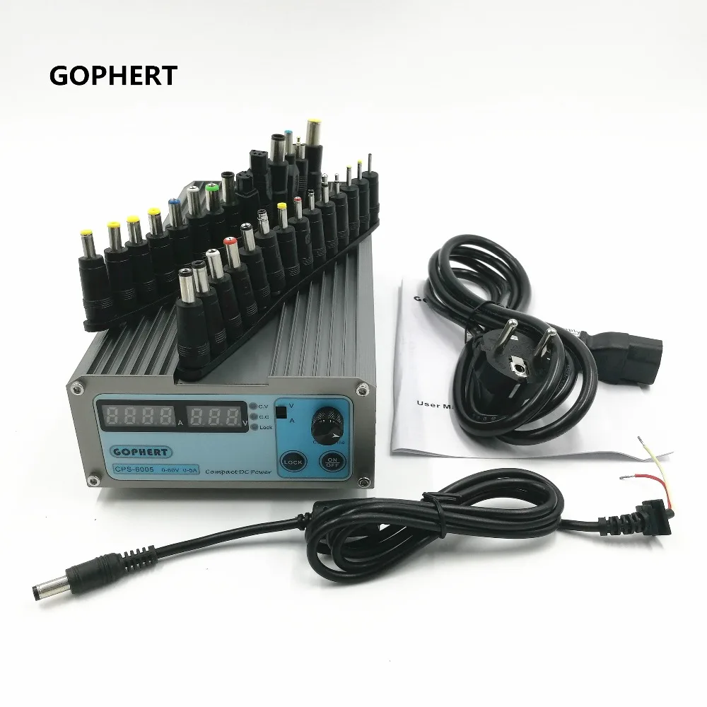 

CPS-6005 Mini Digital Adjustable Switching DC Power Supply OVP/OCP/OTP Low Power 60V 5A 110V-220V + 28pcs Laptop Power Adapter