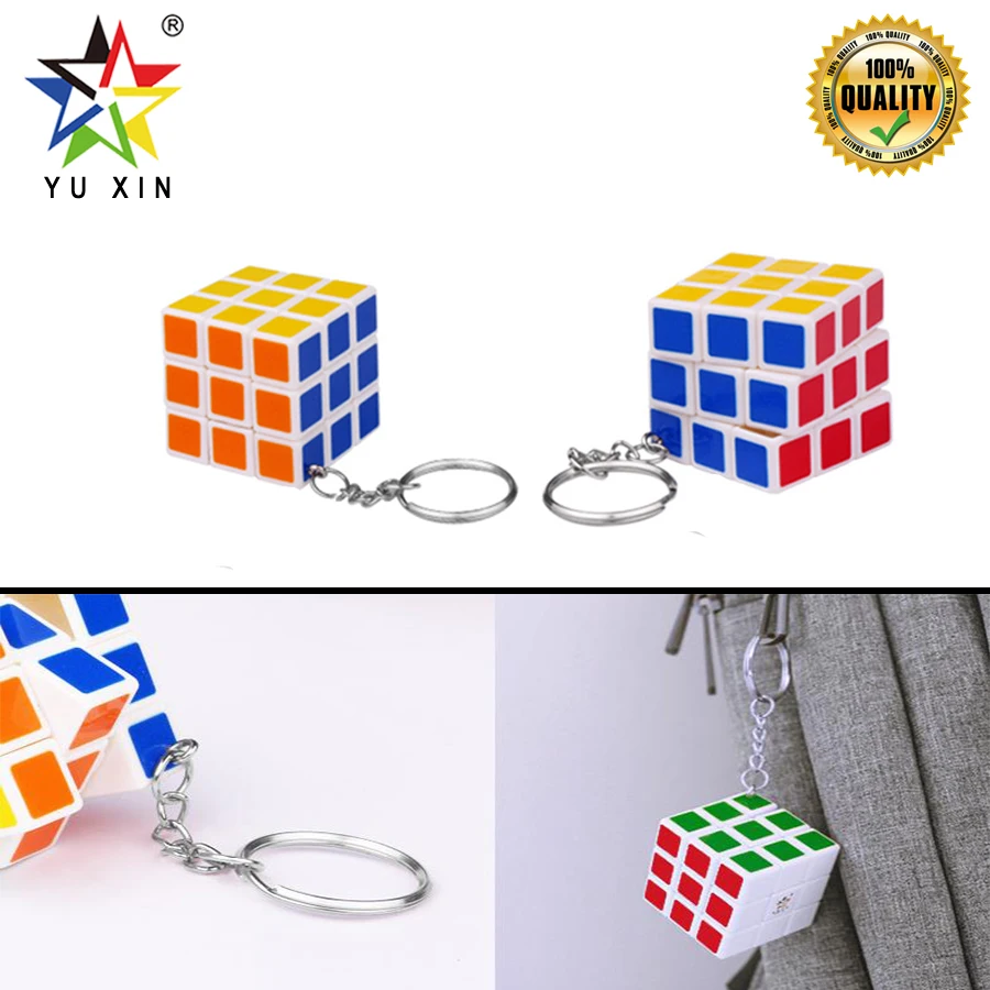 2019 YUXIN Мини Волшебный куб 3x3x3 соревнование Волшебная скорость Cubo брелок