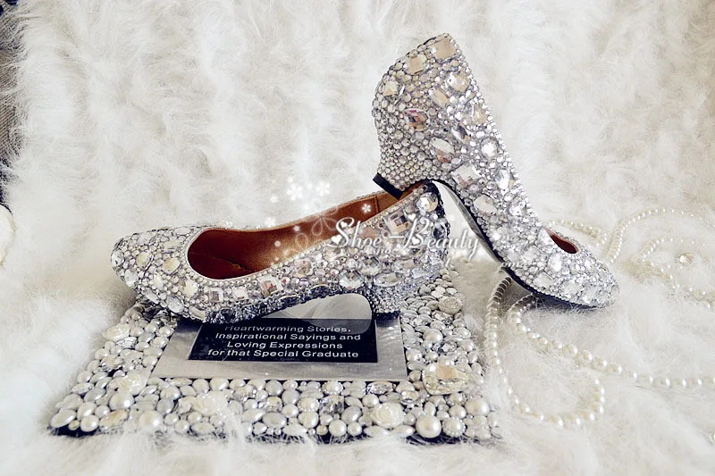 Фото 2018 великолепные Весенние Свадебные туфли ручной работы 4 см|bridal shoes|party dress shoesshoes