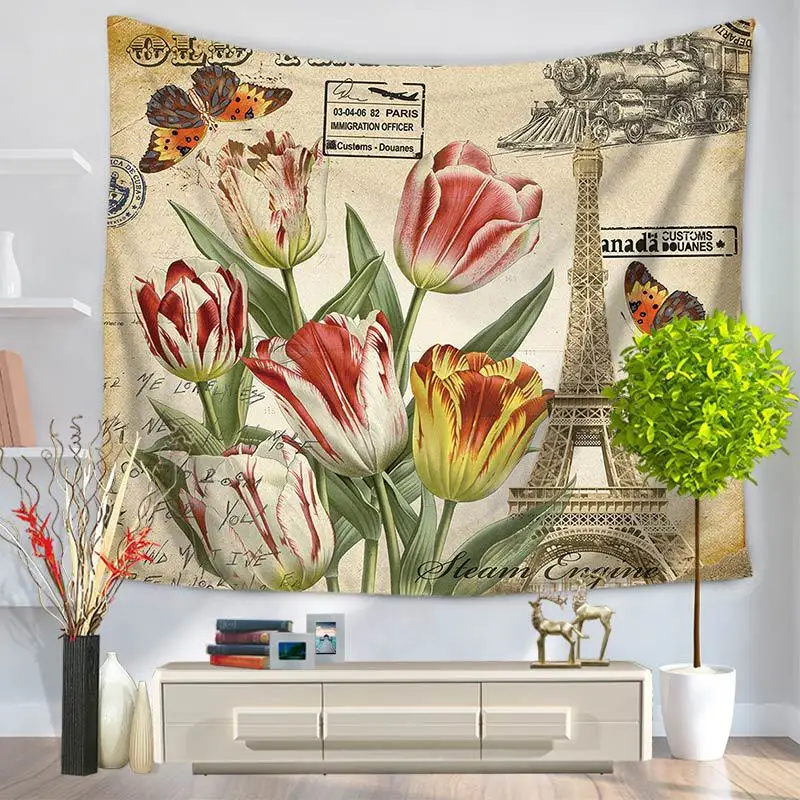 Американский кантри башня гобелен настенный Бохо покрывало пляжное полотенце