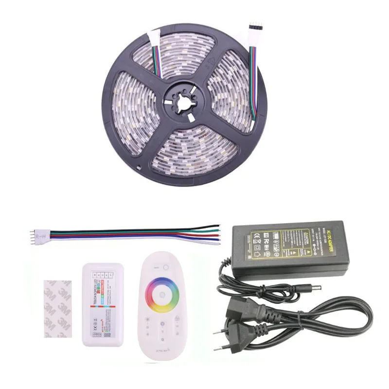 

5050 RGBW RGBWW LED Strip Lights 12 Volt 60L/M 5M 10M 15M 20M Waterproof 2.4G RF Wireless Touch Remote Controller Control Kit