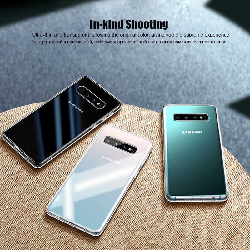 LuckGuard для samsung Galaxy S10 Lite Plus прозрачный ультратонкий черный мягкий силиконовый