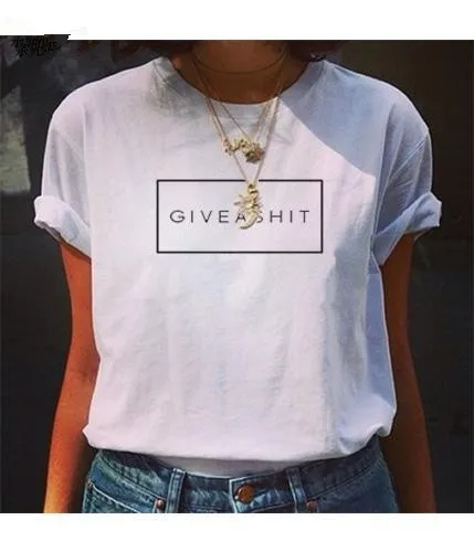 

Give T-shirt aesthetic tumblr tees sarcasm 90s women fashion tops unisex summer pplular tshirt harajuku goth cotton grunge shirt