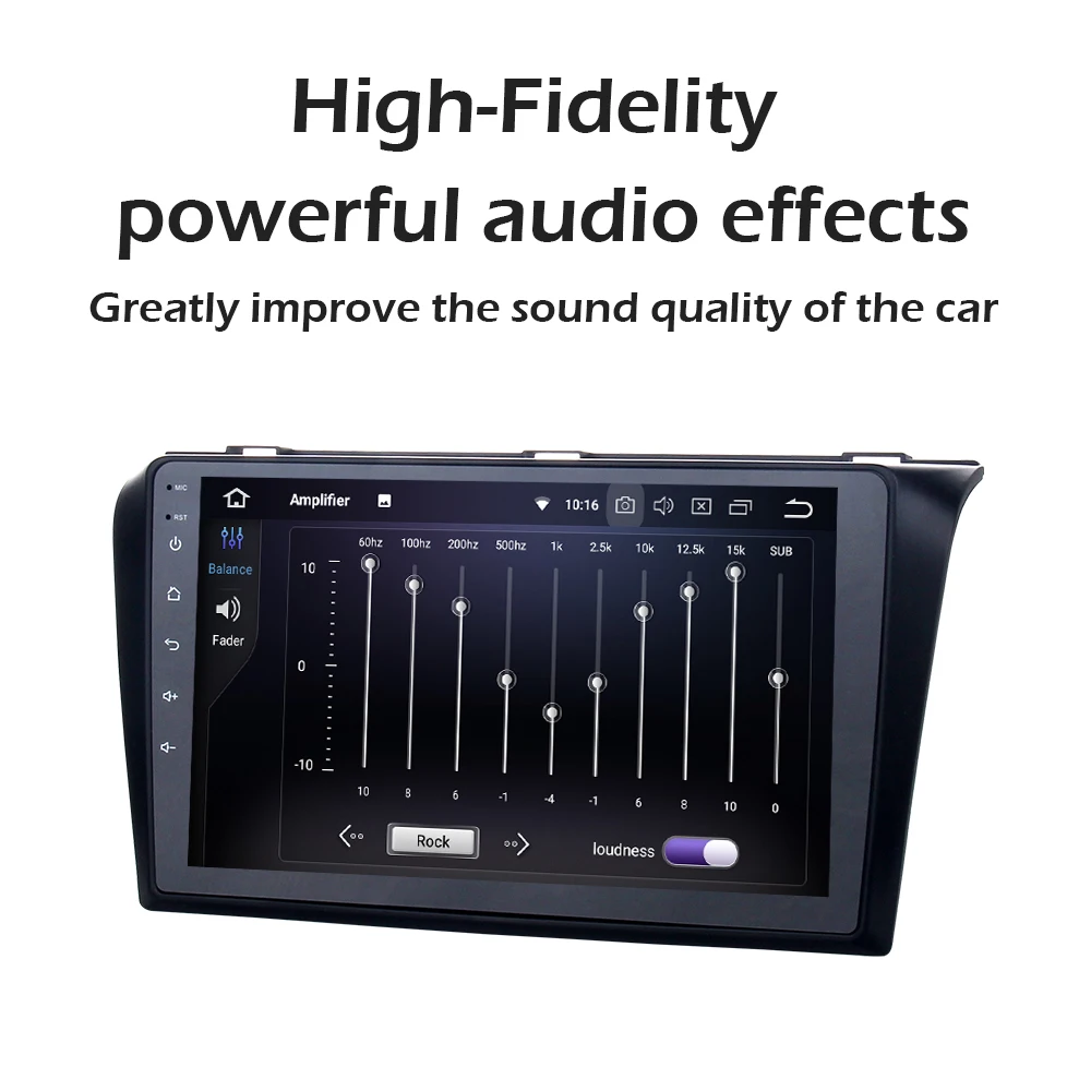 Автомагнитола с сенсорным IPS-экраном 9 дюймов Bluetooth GPS-Навигатором 1 Din Android 0 для Mazda