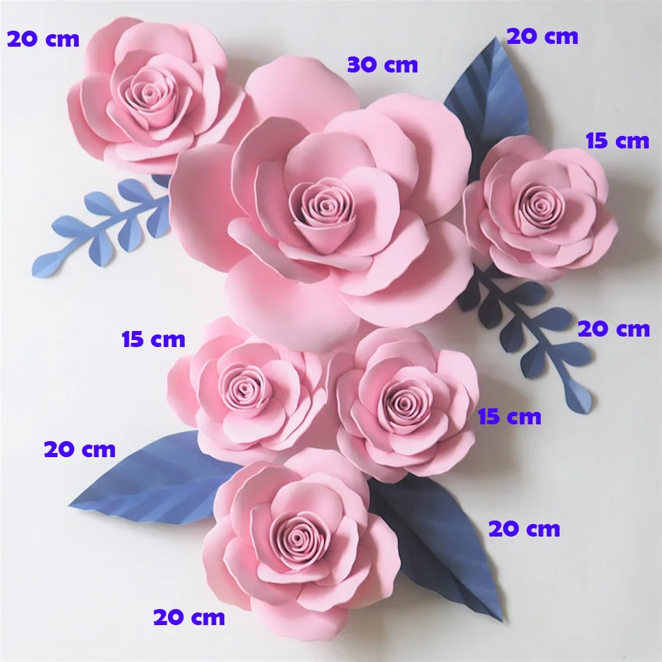 

Искусственные цветы «сделай сам», гигантские пенопластовые бумажные цветы, 6 шт. + 5 оставленных украшений для свадебной вечеринки, гостиной