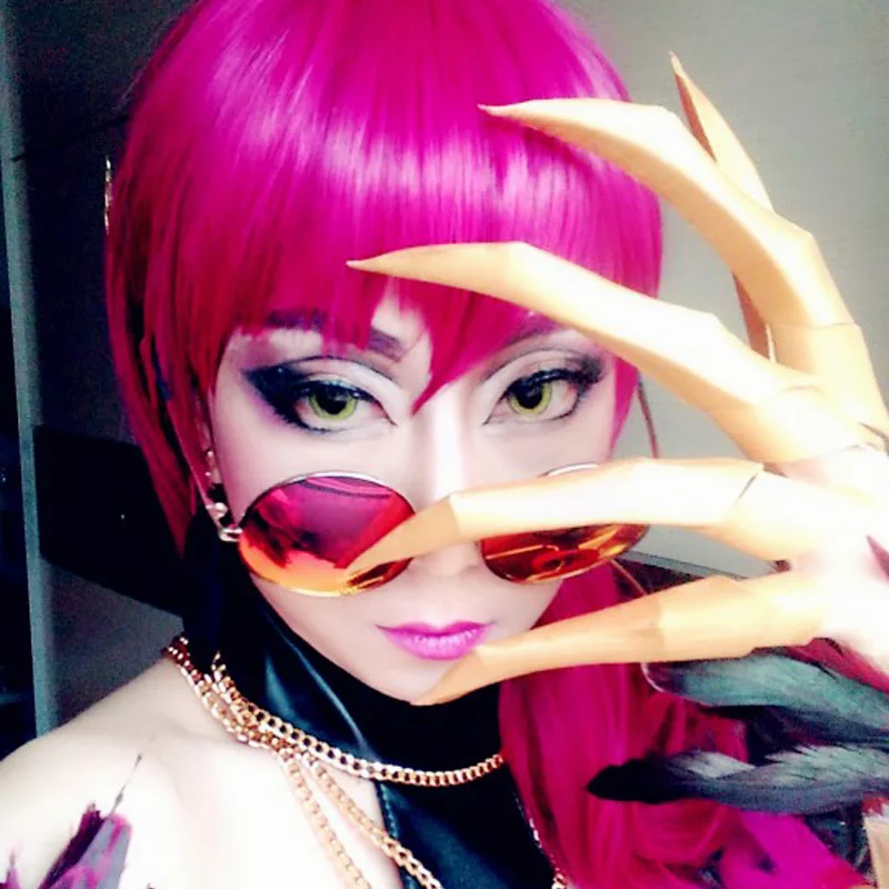 

Drop Ship KDA Evelynn Cosplay Fingers Paw Claw Gold Nail EVA Weapon Prop Anime Cosplay Accessories for Halloween Party