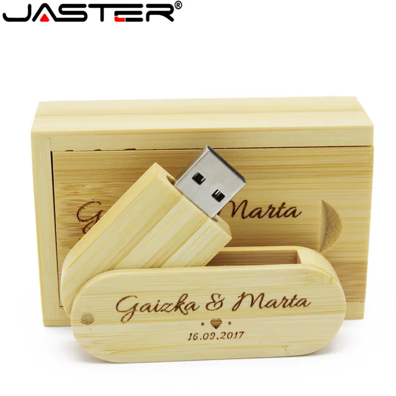 USB-флешка JASTER с логотипом на заказ из орехового/кленового дерева USB 2 0 4 ГБ 8 16 32 5 шт.