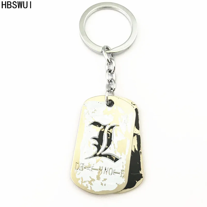 

HBSWUI High Quality Classic TV Movie The Death Note Keychain Cosplay Metal Jewelry Gifts for Woman Girl Men