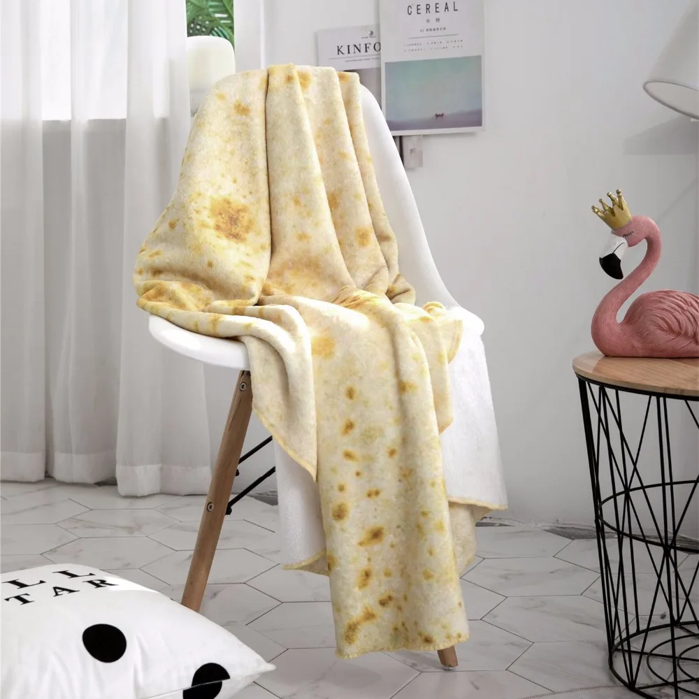 Новинка одеяло Burrito круглое для кровати тортильа плед на диван детское покрывало
