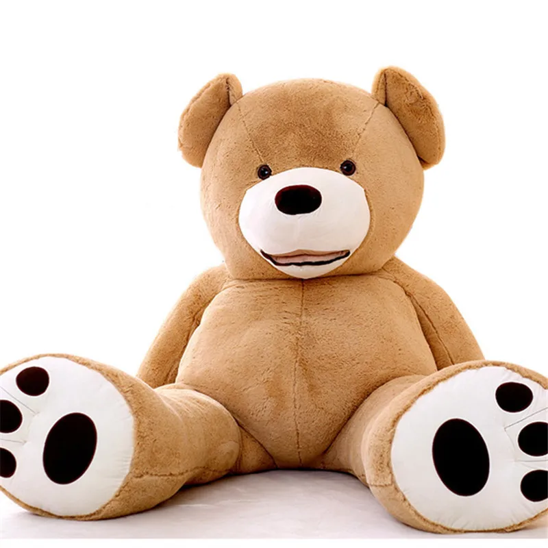 

100cm-260cm America Giant Teddy Bear Coat Plush Toys Soft Teddy Bear Skin Popular Birthday Valentine's Gifts For Girls Kid's Toy