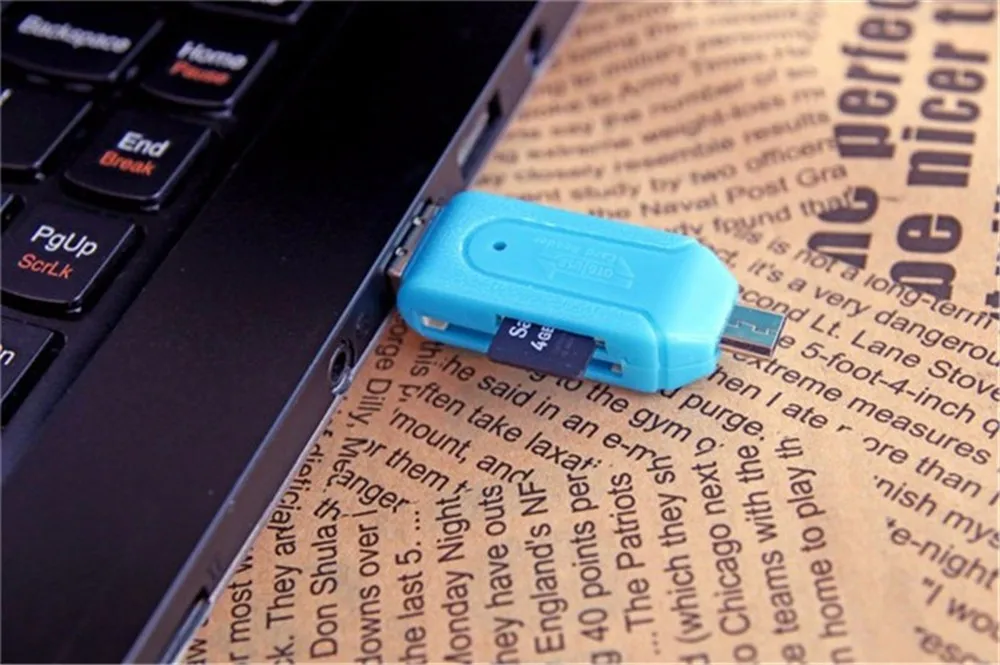 Micro USB зарядное устройство конвертер 2 в 1 SD TF кардридер OTG адаптер для Samsung Android
