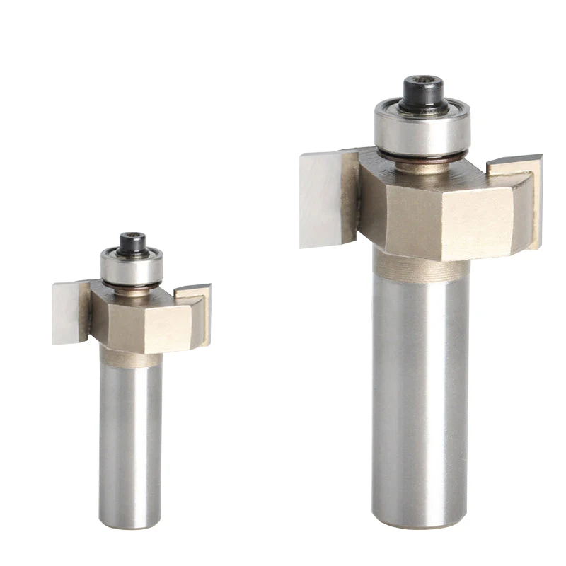 

1pc T type router bits 1/4*1/4 T slot bearings wood milling cutter woodwork carving tools wooden