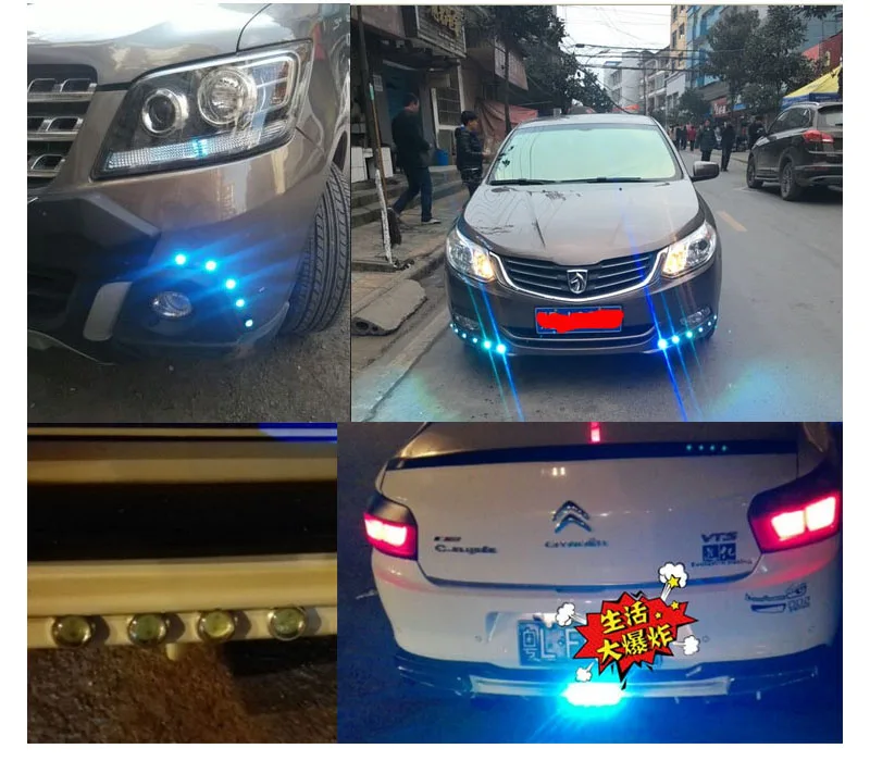 10 шт. 12 в 9 Вт 23 мм LED DRL Орлиный взгляд освещение автомобиля противотуманные