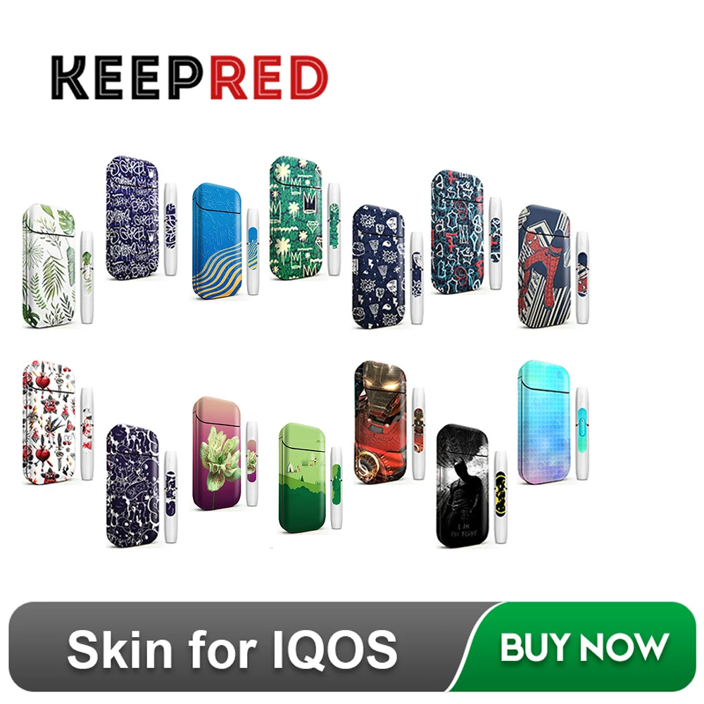 KEEPRED кожаный чехол наклейка для IQOS 2 4 плюс Vape электронная сигарета комплект 2.5D