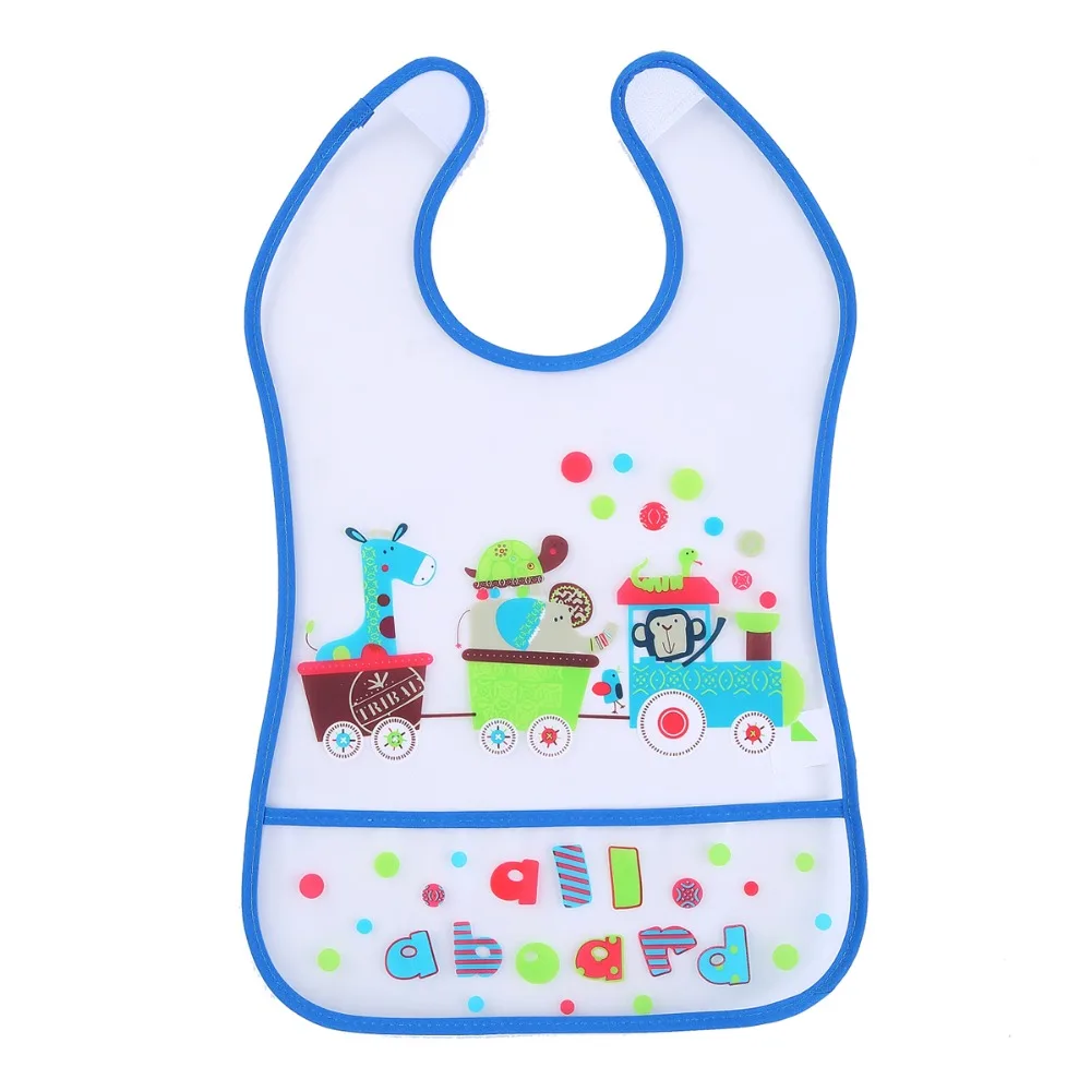 

LionBear Baby Bibs Eva Waterproof Easy Clean Cute Cartoon Feeding Burp Cloths Infants Saliva Print Apron accessories for babies