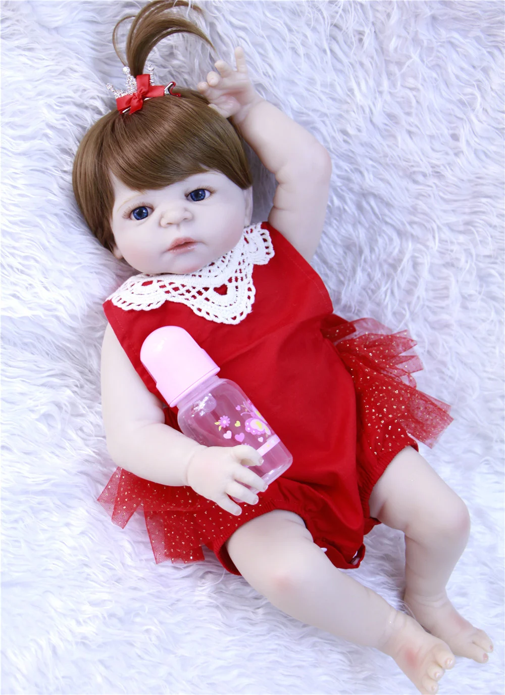 Кукла reborn 23 дюйма силиконовая Реалистичная для новорожденных|reborn girl|reborn baby