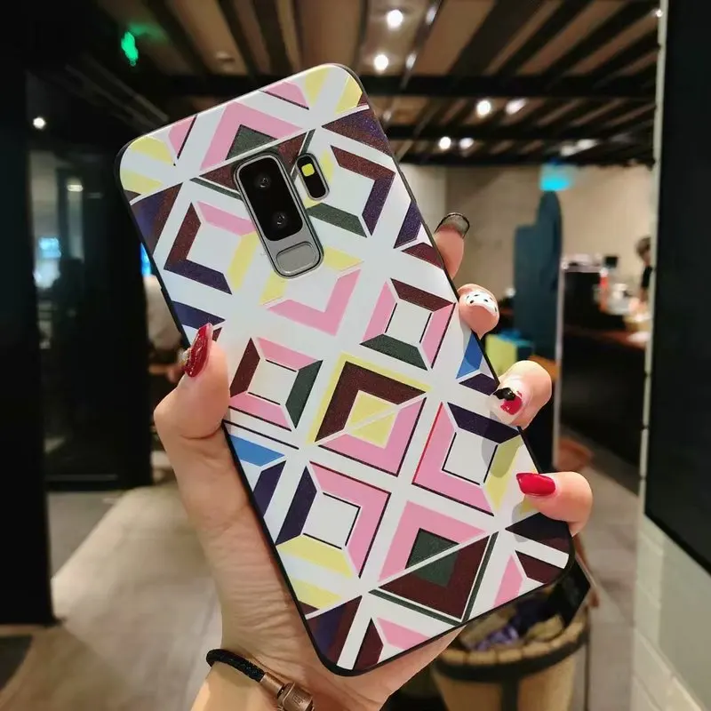 Силиконовый чехол для Samsung galaxy Note 9 8 S9 S8 Plus контрастный прошитый Huawei Honor 7A Pro 7 Mate 10 Y6