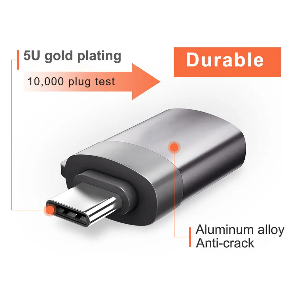 Kobwa OTG type-c usb c адаптер micro type usb-c 3 0 зарядный преобразователь данных для samsung galaxy s8 s9