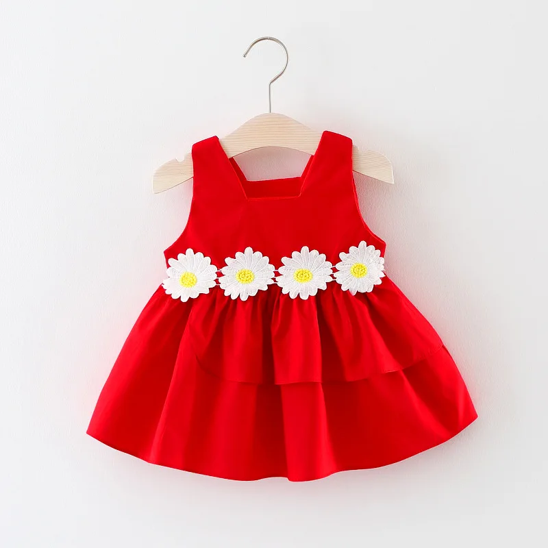 R&ampZ 2018 Summer New Girls Flowers Sleeveless Tank Dress Sling Child Baby Princess | Мать и ребенок