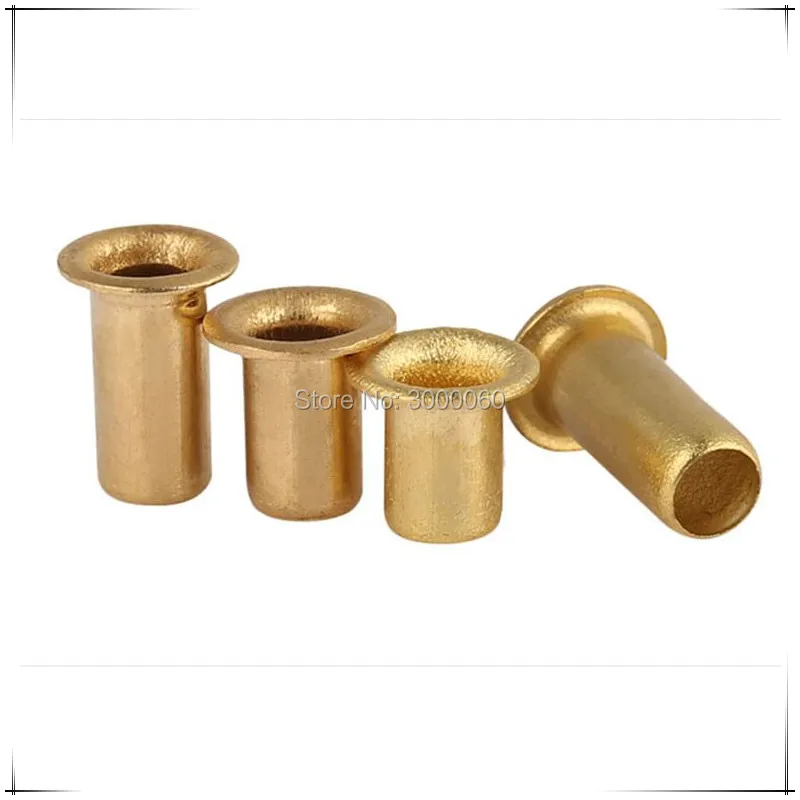 

M2.3x4mm Brass Copper Single Tube Hollow Tubular Rivet For PCB 2000pcs/lot