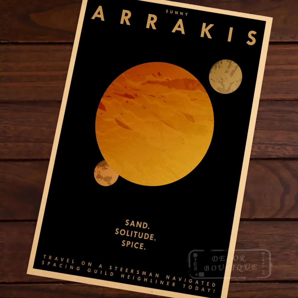 Винтажная крафт картина Arrakis в стиле ретро картины на холсте плакаты карточки для