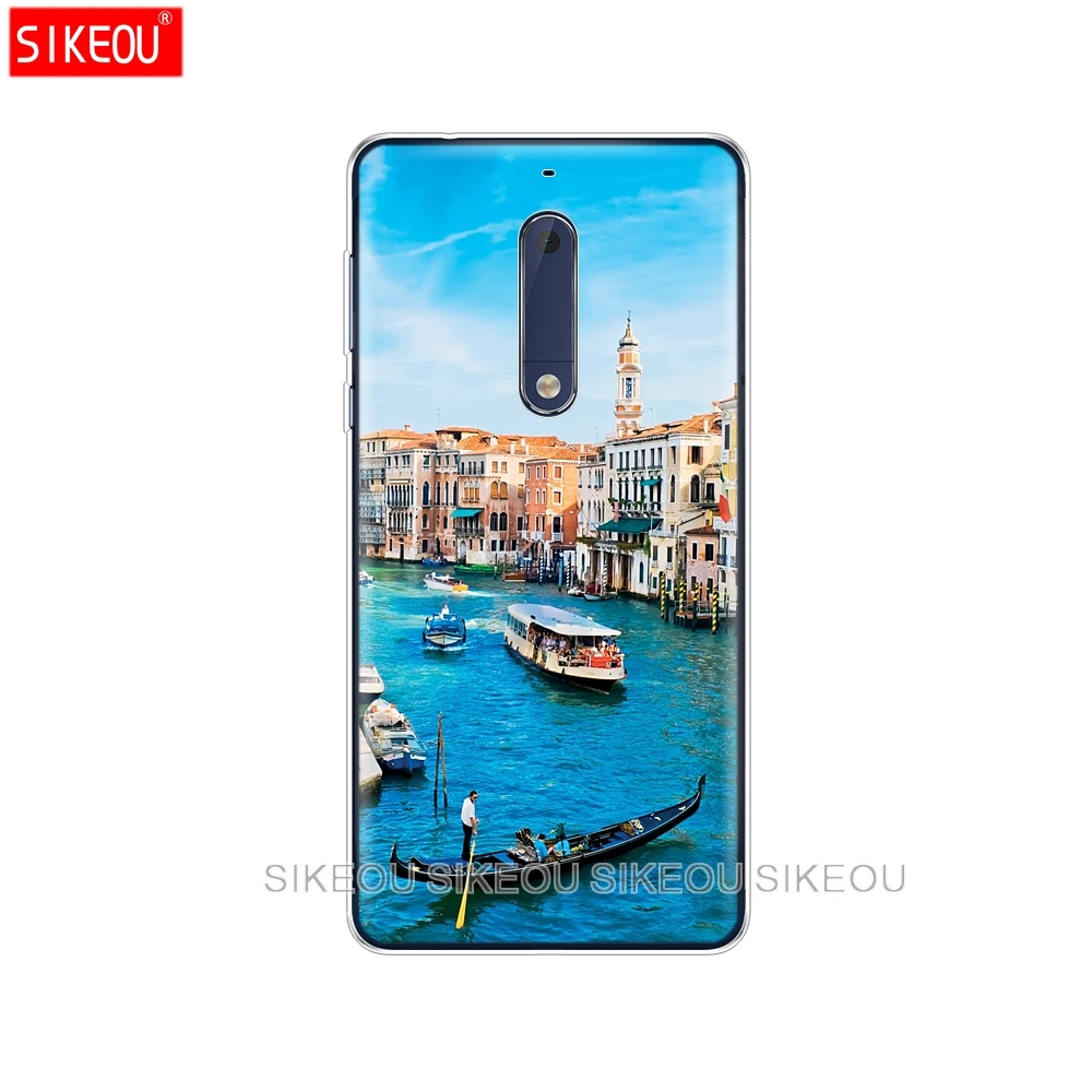 Силиконовый чехол для телефона Nokia 5 3 6 7 PLUS 8 9 /Nokia 1 2 2018 итальянский ночной
