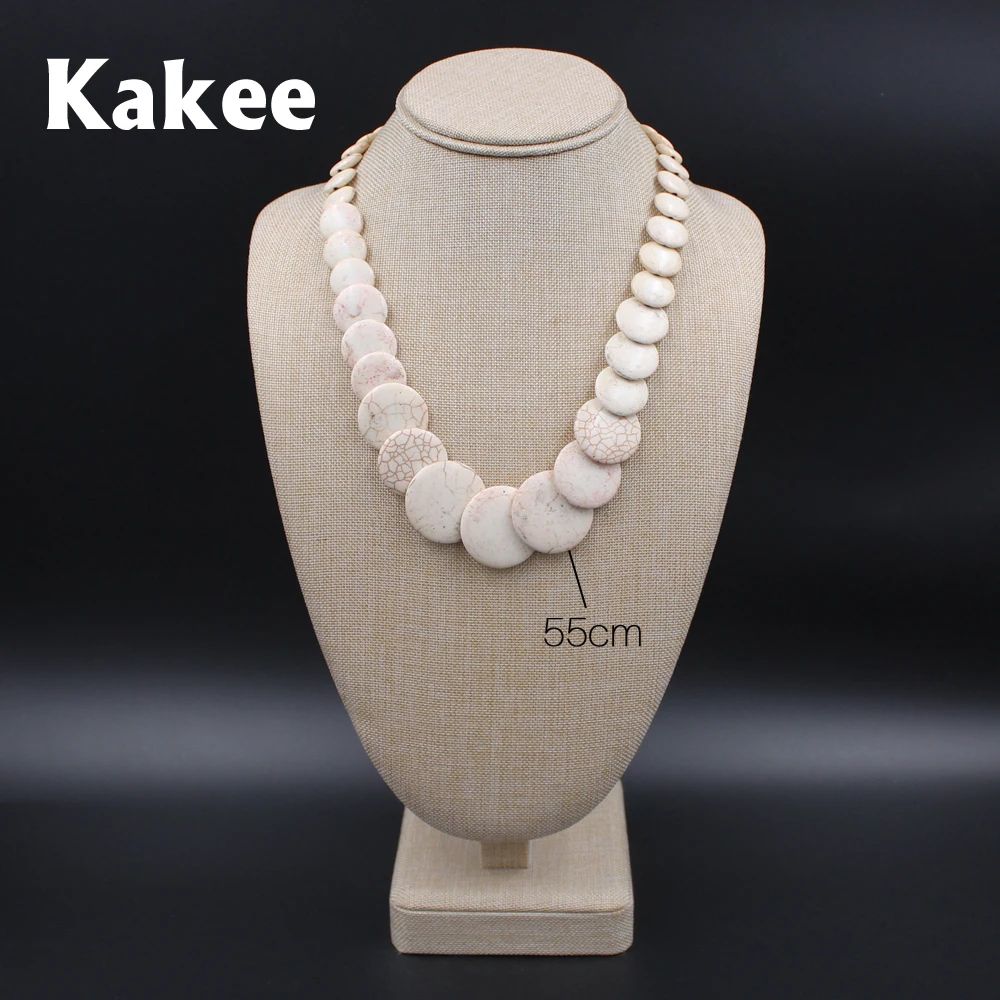Kakee этнический минималистичный Модный Ювелирный камень круглая нить из бисера