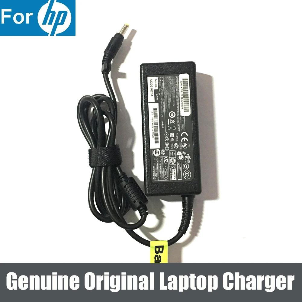 Новый оригинальный 65 Вт AC адаптер Зарядное устройство для HP Pavilion DV2100 DV2500 TX1000 dv6500