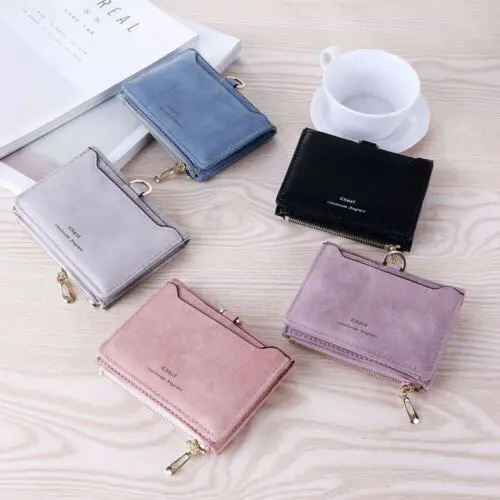 Small Women Fashion PU Zipper Solid Wallet Lady Coin Pocket Purse Clutch Bag | Багаж и сумки