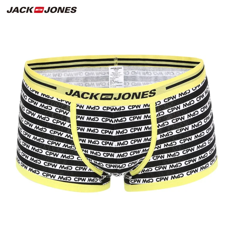 JackJones Мужской стрейч хлопок контрастные буквы печати нижнее белье боксеры шорты