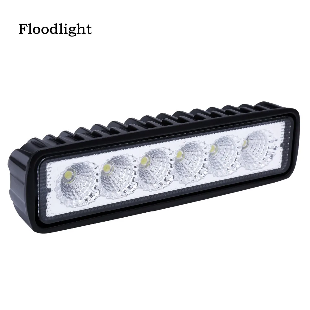 18W DRL LED Work Light 12-48V 4WD 12v for Off Road Truck Bus Boat Fog Car Assembly ATV Daytime Running | Автомобили и мотоциклы