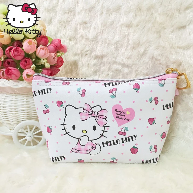 Милый мультяшный кошелек Hello Kitty hellokitty женские кожаные кошельки клатч для девочек