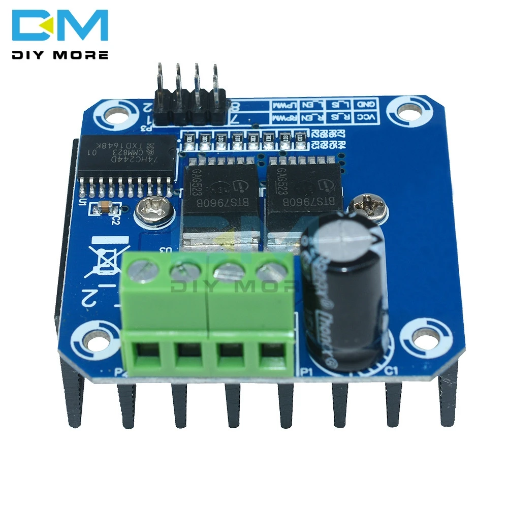 BTS7960B DC 43A 5 в Драйвер шагового двигателя Diy Электронный привод доска двойной h-мост драйвер pwm модуль для Arduino Smart Car