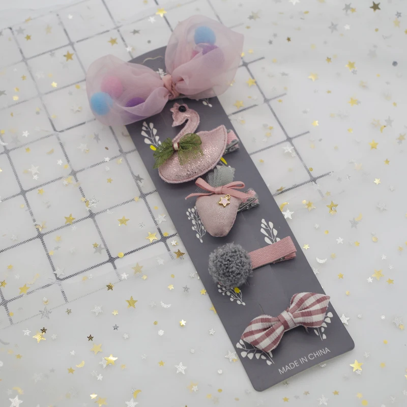 5 шт./компл. новый милый детский головной убор кружевные шпильки для принцессы