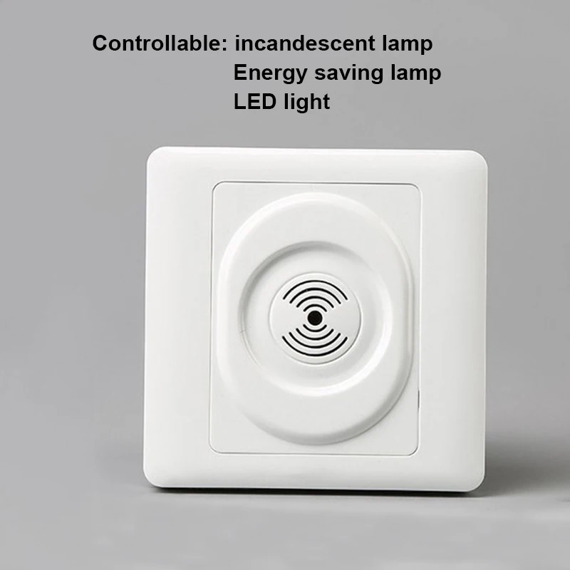 Sound &amp Light Controlled 1 pc New Smart Home Wall Mount Voice Control Sensor Switch hot saleDelay | Электроника