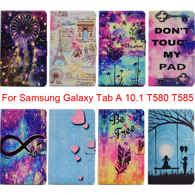 Защитный чехол с отделением для карт Samsung Galaxy Tab A 10 1 дюйма T580 SM-T585C | Компьютеры и