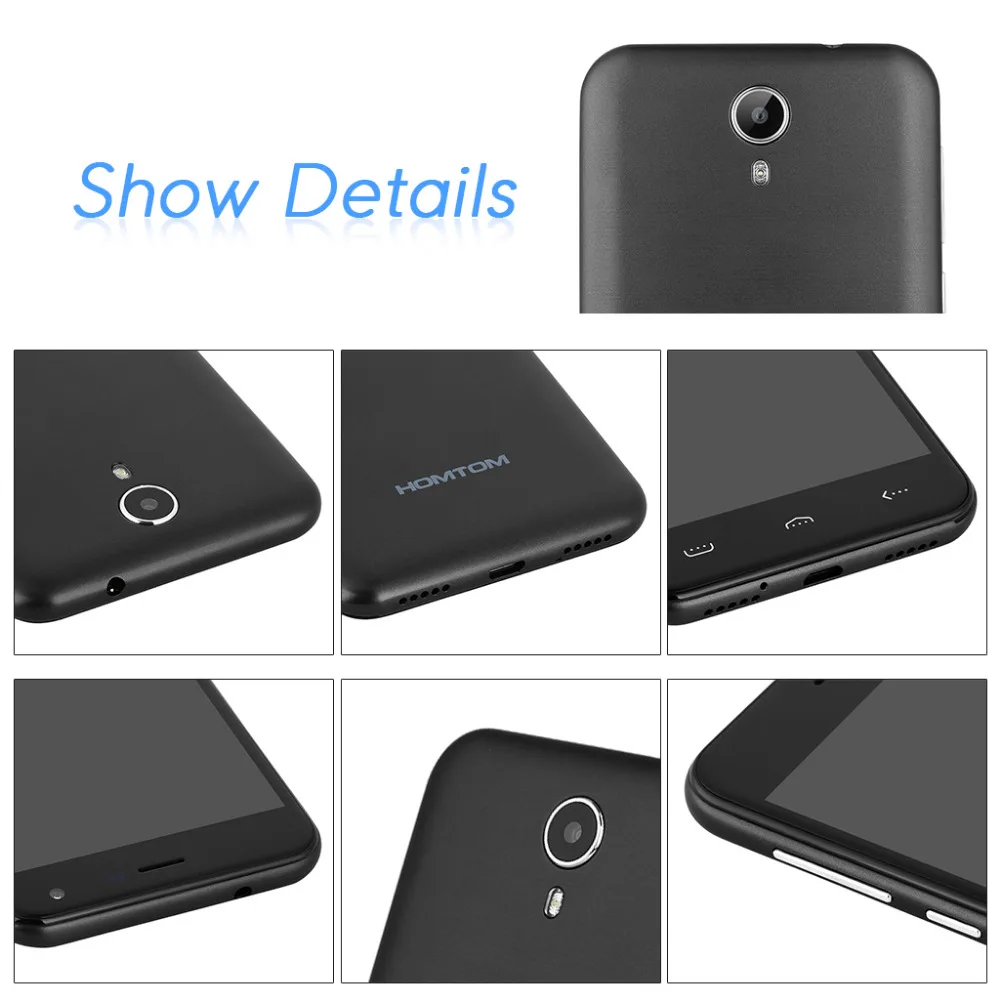 HOMTOM HT3 5 0 дюйма Android 1 MTK6580 4 ядра сотовый телефон ОЗУ ГБ + Rom 8 смартфон WCDMA 3000 мАч