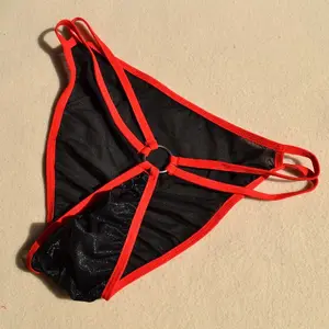 Трусы мужские с заниженной талией, прозрачные дышащие, с заниженной талией