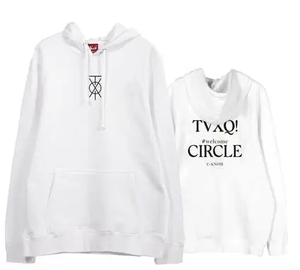 Флисовые/тонкие толстовки для фанатов Kpop tvxq с надписью welcome circle|Женские и