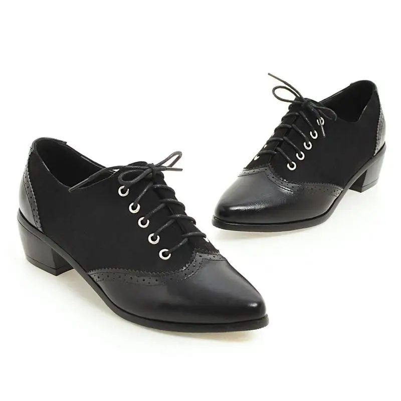 Asumer/Лидер продаж Женская обувь с острым носком на шнуровке Оксфорд sinels четыре