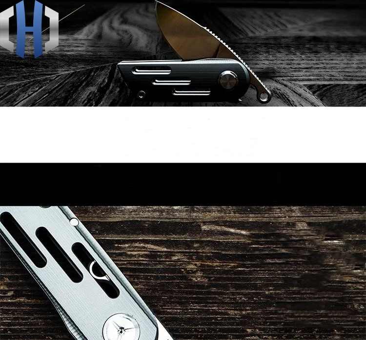 Мини M390 складной нож из порошковой стали, высокопрочный складной нож с самозащитой, небольшой инструмент для повседневного использования без блокировки