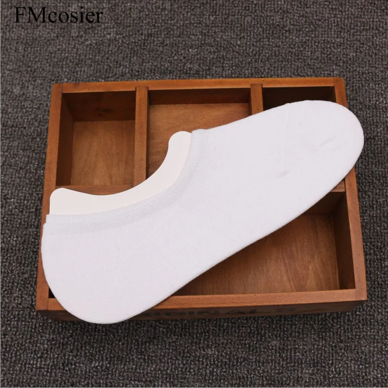 White 8 пар, летние хлопковые носки, Meias Sokken, короткие носки-лодочки, invisibles Hombre, короткие носки, мужские носки, большие размеры 45, 46, 47 - Цвет: White